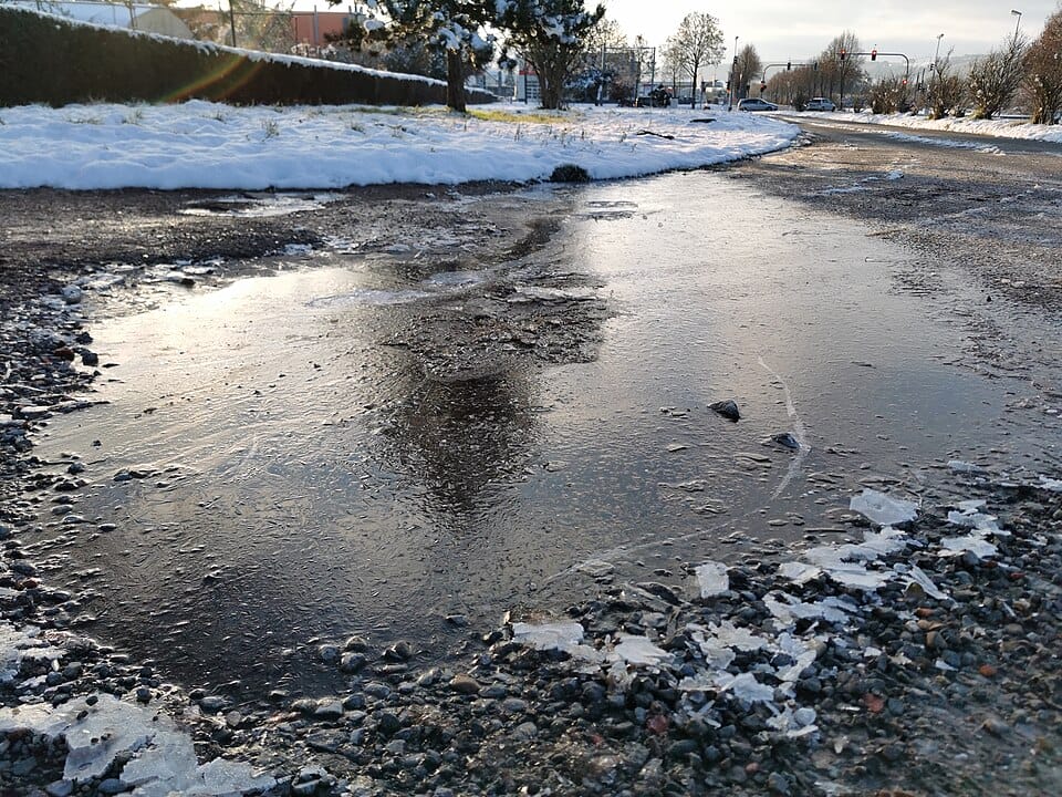 Black Ice Puddle Black Ice Puddle