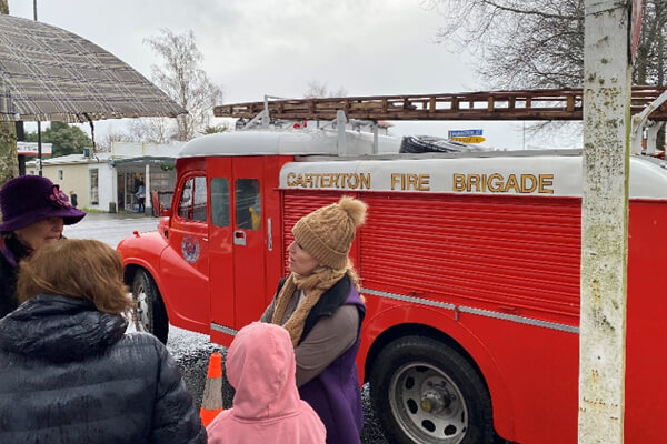 Vintage fire truck.