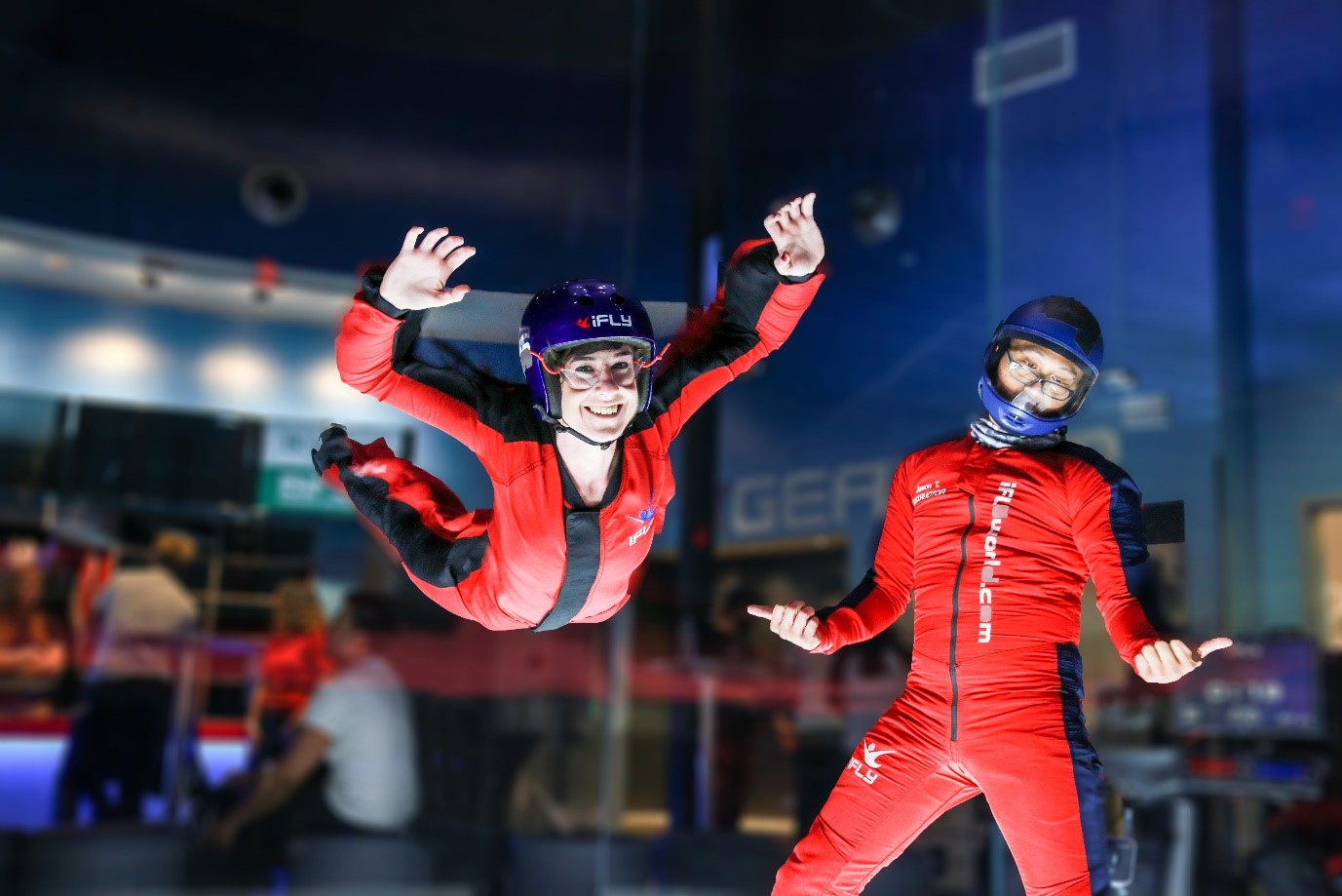 VR skydiving