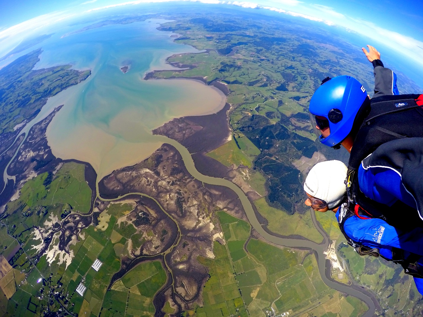 Views from Skydive Auckland